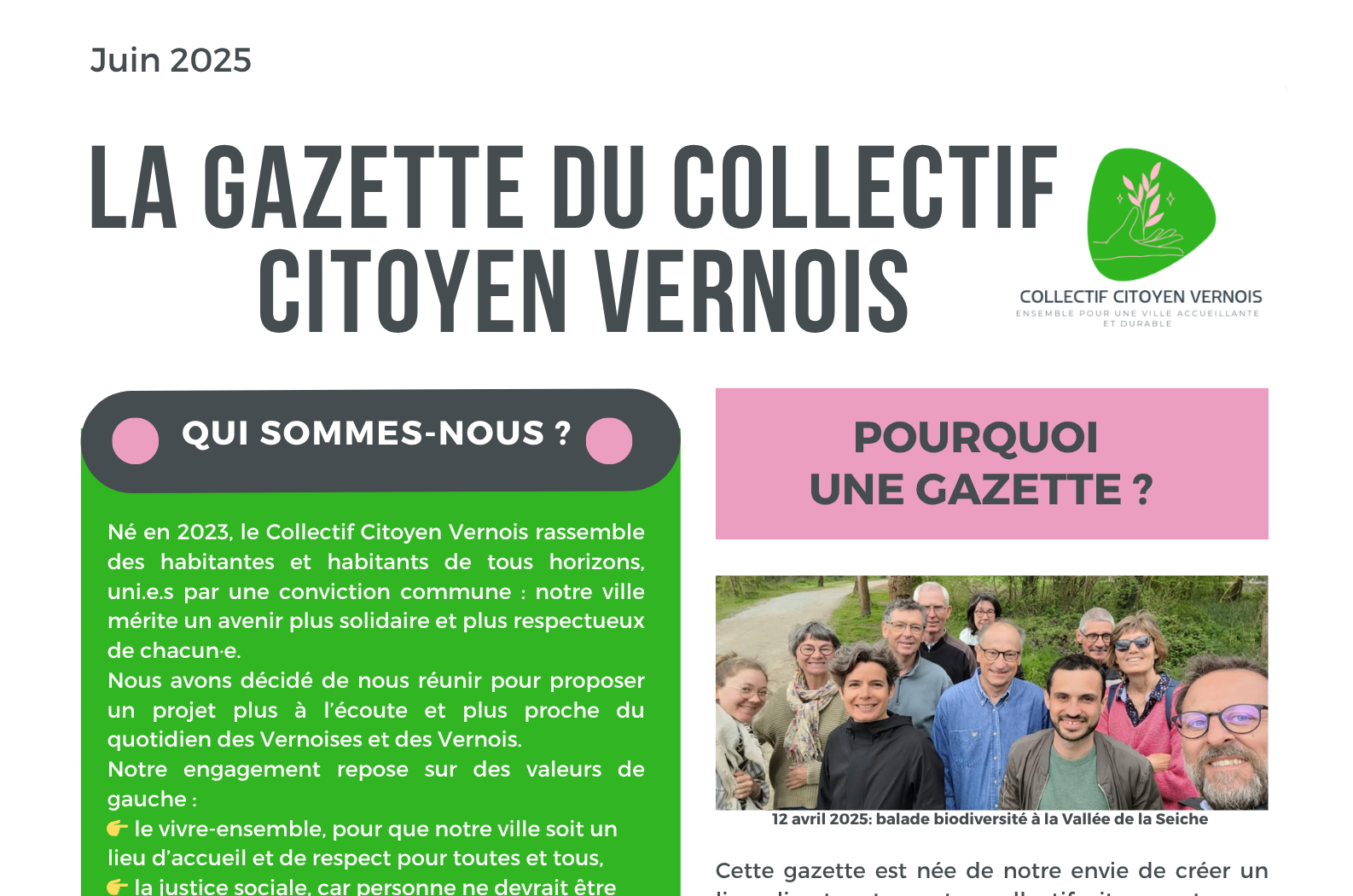 La Gazette du collectif - Juin 2025 - Vern Demain