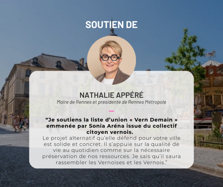 Notre liste Vern demain est soutenue par la gauche métropolitaine !